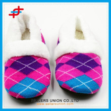 Hot Sale Comfortable Women Argyle Design Stylish Winter Home Slipper